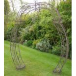 ARCHITECTURAL STYLE GARDEN ARCH, 235cm x 200cm, (similar to the previous lot).