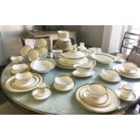 DINNER SERVICE, English Fine Bone China, Royal Doulton 'Royal Gold', twelve place, eight peice. (