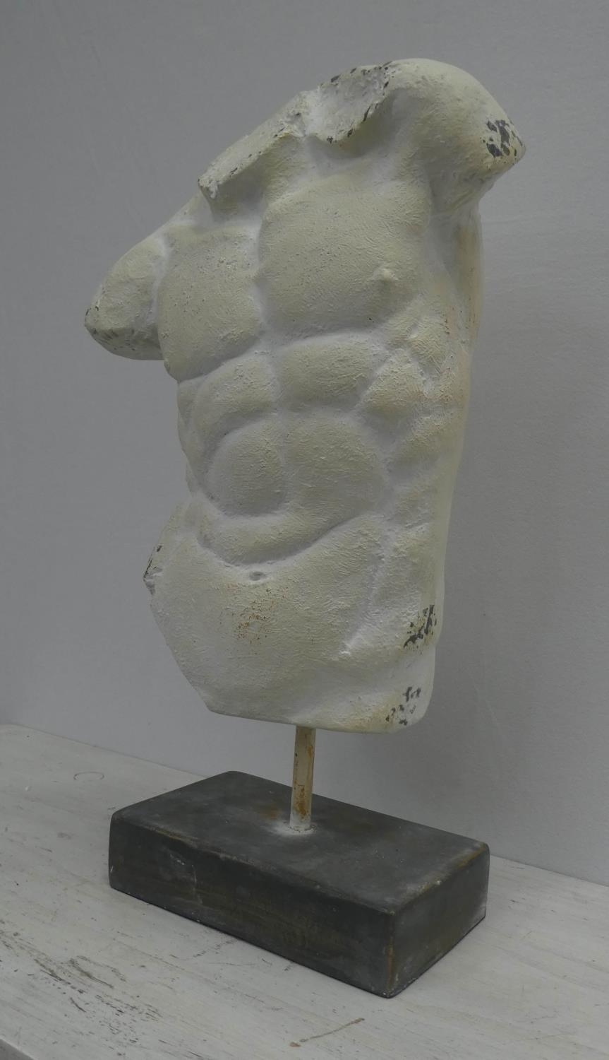 STUDY OF ADONIS, on stand, faux stone, 68cm H. - Image 3 of 10