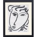 HENRI MATISSE 'Masques', a pair of heliogravures, printed by Draeger Freres, suite: the Last