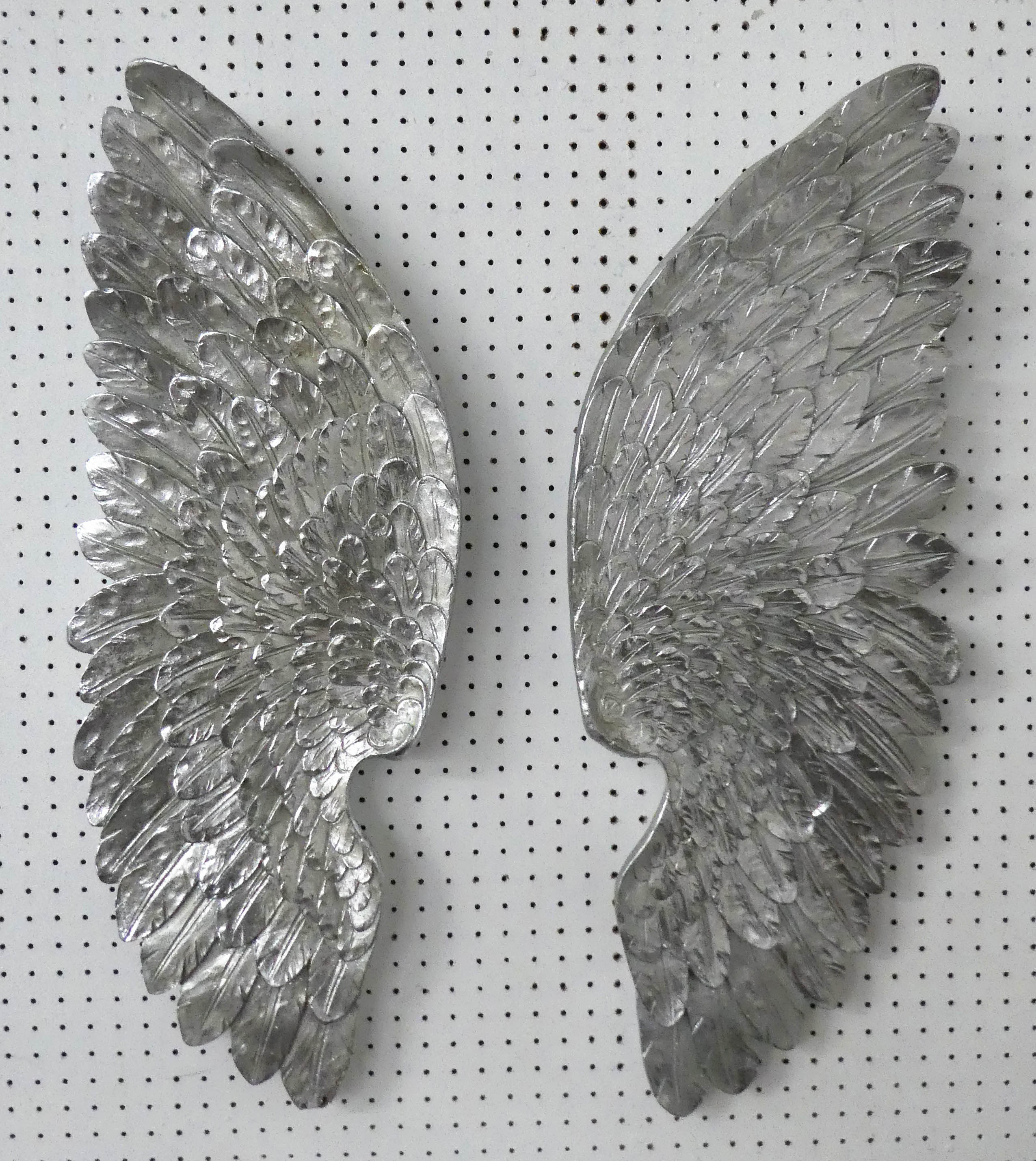 CONTEMPORARY SCHOOL, the wings of the angel, sculptural relief study, 70cm x 28cm. (2)