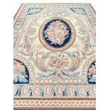 FINE AUBUSSON SAVONNERIE DESIGN CARPET, 310cm x 238cm.