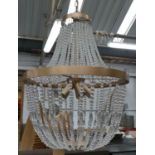 BAG CHANDELIER, French Empire design, drop minus chain 62cm approx.