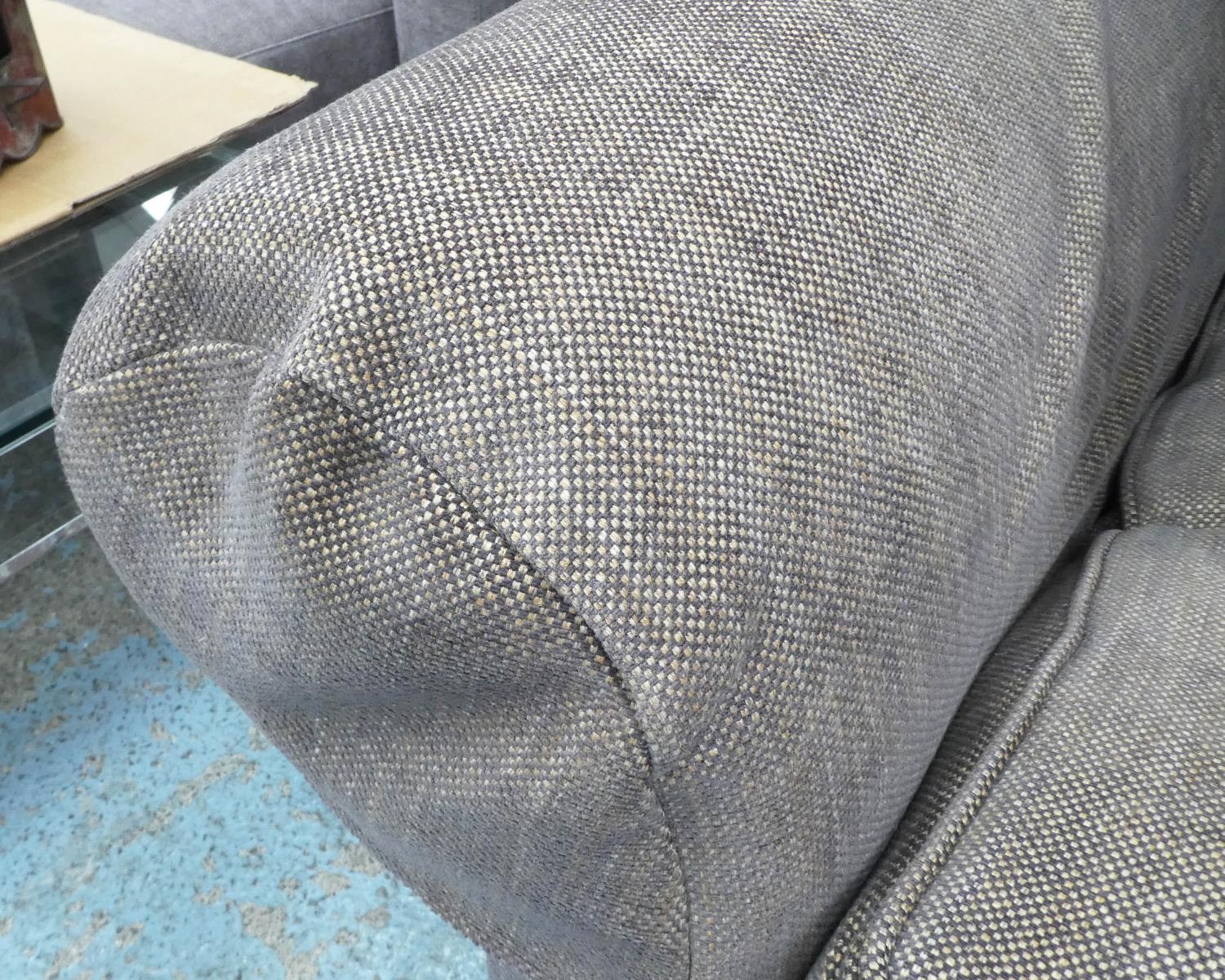 SOFA WORKSHOP SOFA, brown fabric finish, 218cm. - Image 3 of 10