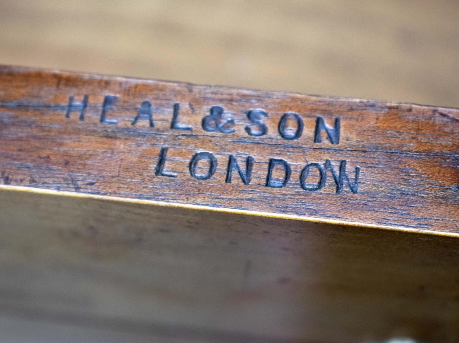 HEAL & SON CHEST, two short over four long drawers, incised and ebonised details, 121cm x 55cm x - Image 5 of 7