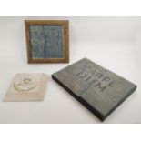 HENRY ARTHUR FAIRHURST SCULPTURAL STUDY, 'Carpe Diem', oil on canvas, 30cm x 30cm, and two others.