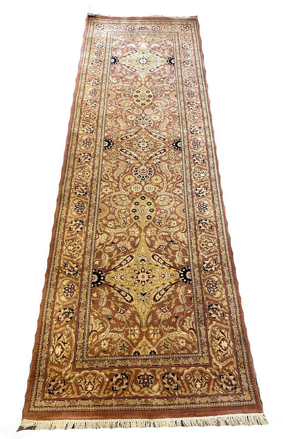 TABRIZ HAJI-JALLILY DESIGN RUNNER, 246cm x 76cm. - Image 2 of 6