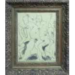 PABLO PICASSO, 'Bacchanale', 1956, original lithograph, edition of 3000, ref: Mourlot, 32cm x