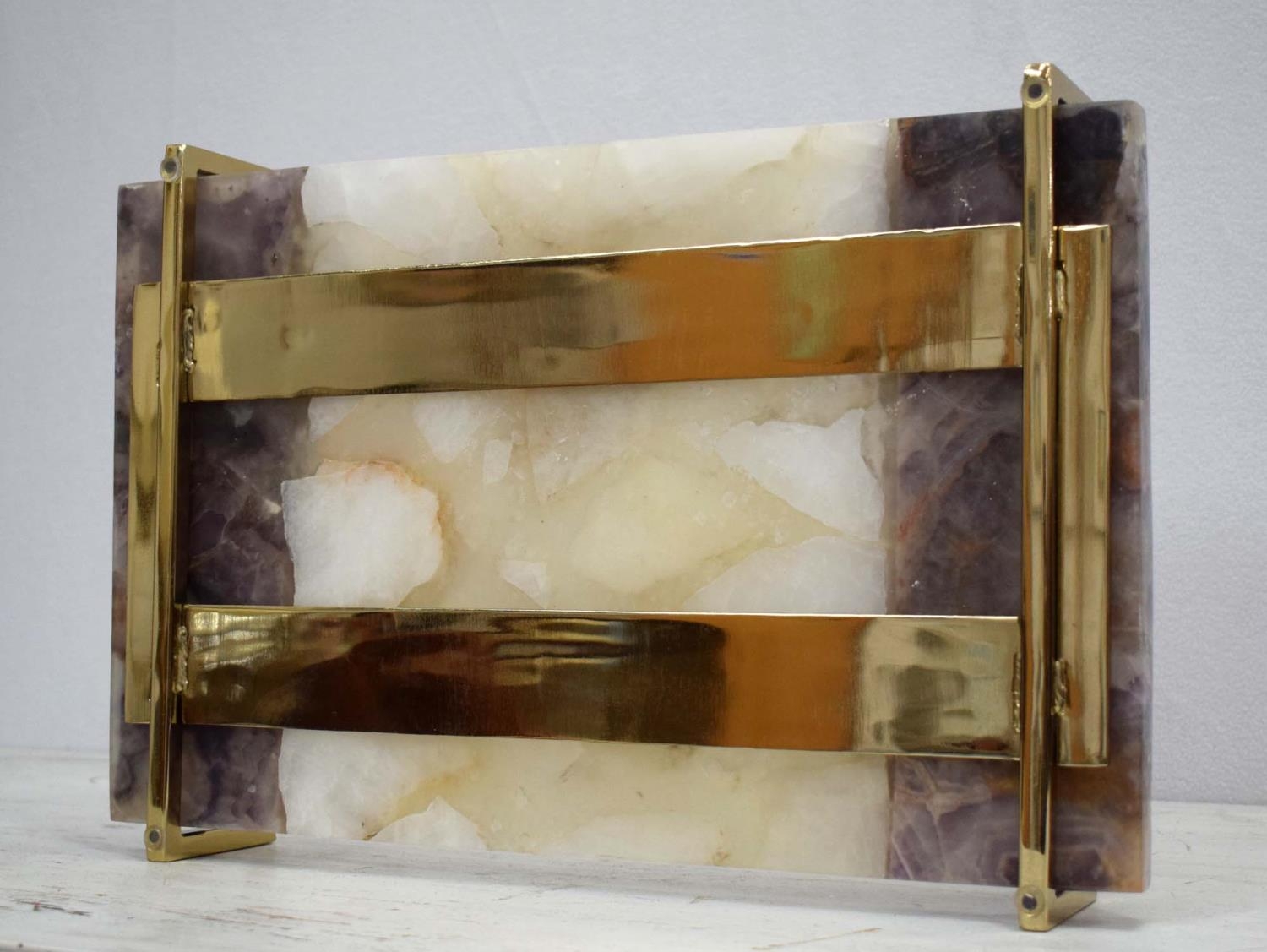 TRAY, agate, 40cm x 27cm. - Image 8 of 8