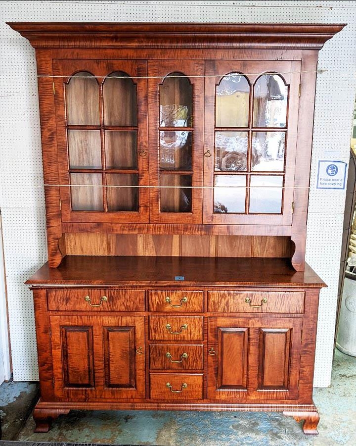 DRESSER, with a glazed upper section, 56cm D x 228cm H x 167cm W. - Image 3 of 14