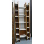 CONRAN SHOP SHELVES, 69cm x 28cm x 181cm H.