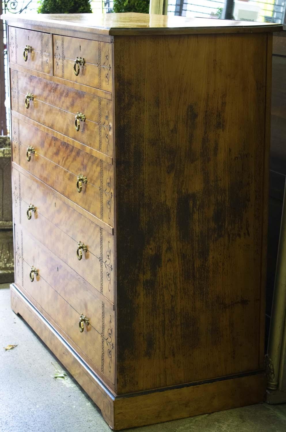 HEAL & SON CHEST, two short over four long drawers, incised and ebonised details, 121cm x 55cm x - Image 6 of 7