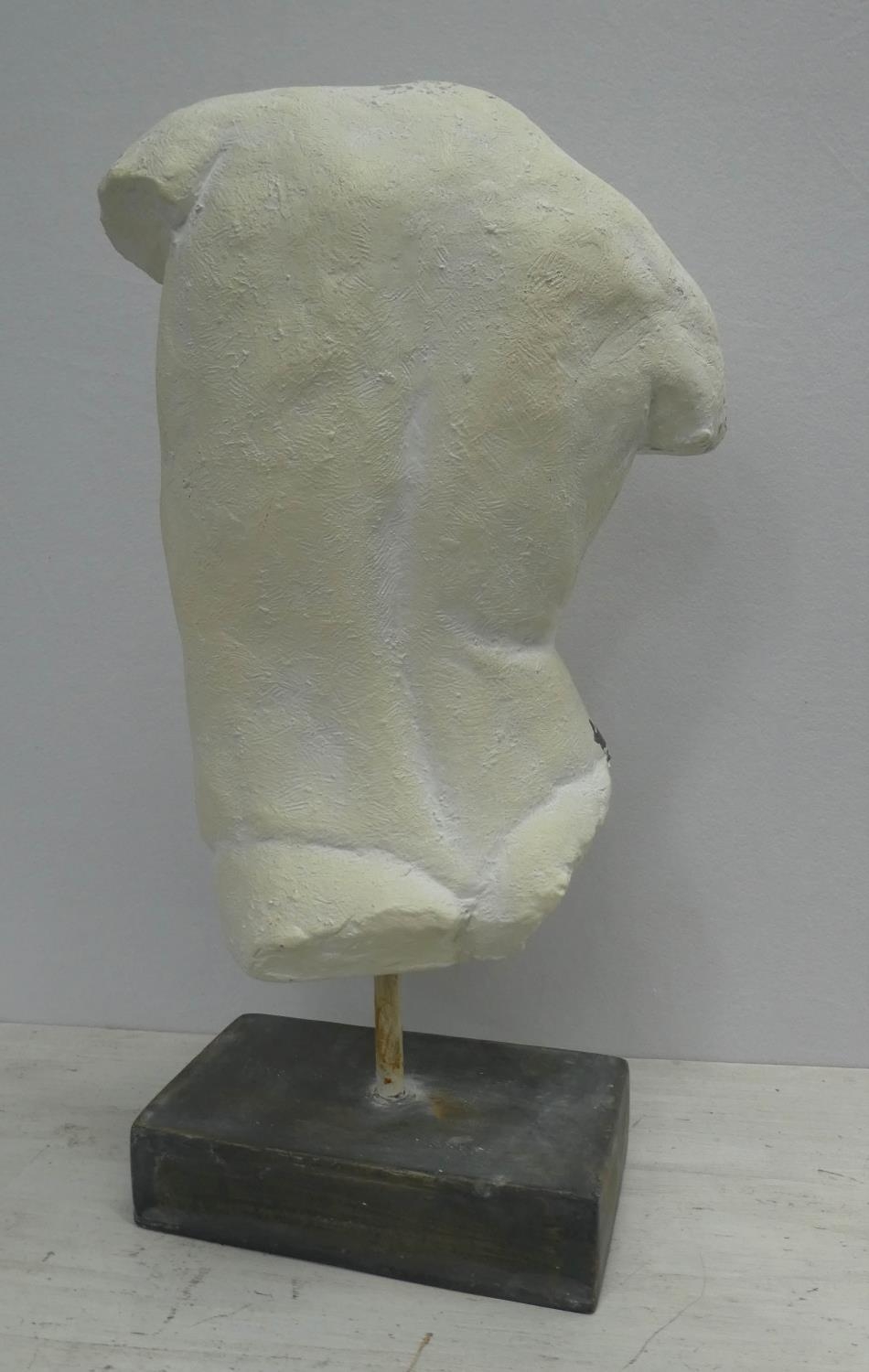 STUDY OF ADONIS, on stand, faux stone, 68cm H. - Image 9 of 10