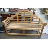 AFTER EDWIN LUTYENS GARDEN BENCH, 165cm W.