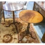 TRIPOD TABLE, 56cm W x 77cm H, George III mahogany, circa 1760, with circular tilt top and another