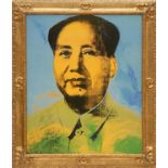 ANDY WARHOL, Mao, large quadrichrome, 74cm x 60cm.
