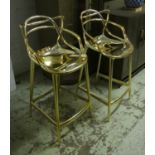 KARTEL MASTERS STOOLS, three, 93cm H, by Philippe Starck. (3)