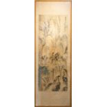 JAPANESE SCHOOL 'Group of Immortals', 155cm H x 60cm W.