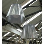 FLOS KTRIBE PENDANT LIGHTS, a pair, by Philippe Starck, 120cm Drop. (2)