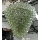 GRAPE PENDANT LIGHTS, a pair, 90cm x 50cm x 50cm. (2) (sold boxed)