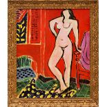 HENRI MATISSE 'Nude in Red Room', quadrichrome, signed in the plate, 46cm x 38cm. (Subject to