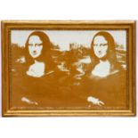ANDY WARHOL, Gold Mona Lisa, quadrichrome, 80cm x 120cm, framed and glazed.