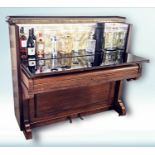 PIANO-BARS.COM GOOD VIBRATIONS DRINKS CABINET, 145cm x 89cm x 132cm opened, made from repurposed