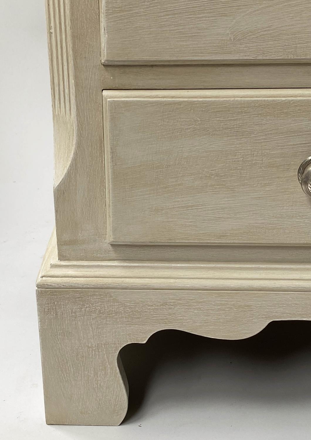 LOW CHEST, George III design grey painted with nine drawers, 153cm x 77cm H x 48cm. - Image 2 of 7