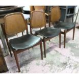 FRANCE & SONS MODEL F-205 CHAIRS, 87cm H, a set of five, by Arne Vodder. (5)