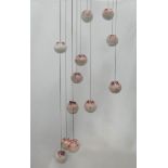 BOCCI 84.46 GLASS PENDANT LIGHT BY OMER ARBEL, 300cm Drop approx. (sold as seen, other parts in box)