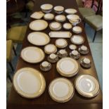 WEDGEWOOD 'CORNUCOPIA' DINNER SERVICE, including eighteen dinner plates, twelve soup bowls, twelve
