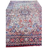 ANTIQUE BIJAR CARPET, 330cm x 220cm.