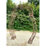 ARCHITECTURAL GARDEN ROSE ARBOUR, 235cm x 200cm.