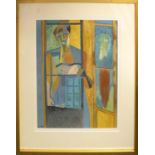 ANDRE L'HOTE (1885-1962) 'Figure', circa 1957, lithograph, 49cm x 37cm, framed.