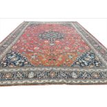 ANTIQUE PERSIAN TABRIZ CARPET, 504cm x 356cm.