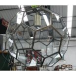 TERRARIUM CEILING PENDANT LIGHTS, two, 197cm Drop. (2)