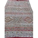 MOROCCAN ATLAS MOUNTAINS FLAT WEAVE RUG, 240cm x 160cm.