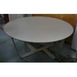 LOW TABLE, 39cm H x 80cm diam, contemporary design.