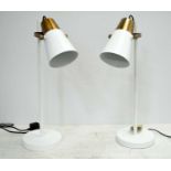 DESK LAMPS, a pair, 63cm H, 1950's Italian style. (2)