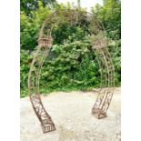 ARCHITECTURAL GARDEN ROSE ARBOUR, 235cm x 200cm.