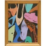 ANDY WARHOL 'Shoes', quadrichrome, 64cm x 47cm, framed and glazed.