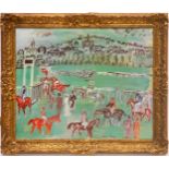 RAOUL DUFY 'Le Courses - Polo', lithograph, signed in the plate, 48cm x 59cm, in vintage French