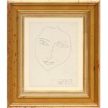 HENRI MATISSE 'Portrait of Angela Lamotte', 1945, original transfer lithograph, plate signed, Ref:
