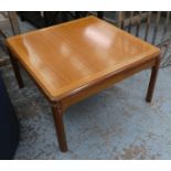 NATHAN LOW TABLE, vintage 1960's teak, 72cm x 72cm x 41cm.