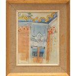 RAOUL DUFY 'Chambre a Nice', collotype, signed in the plate, 32cm x 24cm, framed and glazed.