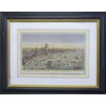 RIVER VIEWS OF LONDON, JEAN DE BEAVAIS, VUE OPTIQUE, a set of four engravings in colours, 54cm x