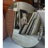 MORRIS MORRIS LTD WALL MIRROR, 120cm diam., with antiqued plate.