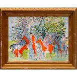 RAOUL DUFY 'Kessler a Cheval', lithograph, 45cm x 61cm, in vintage French frame.