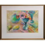 MOLLY VERITY, 'Still life', pastel, 40cm x 51cm, signed, framed.