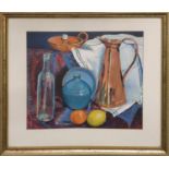 MARNEY SMITH, 'Still life', oil on paper, 38cm x 45cm, monogrammed.